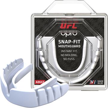 Tandbeskytter Snap Fit fra UFC by Opro Senior hvid